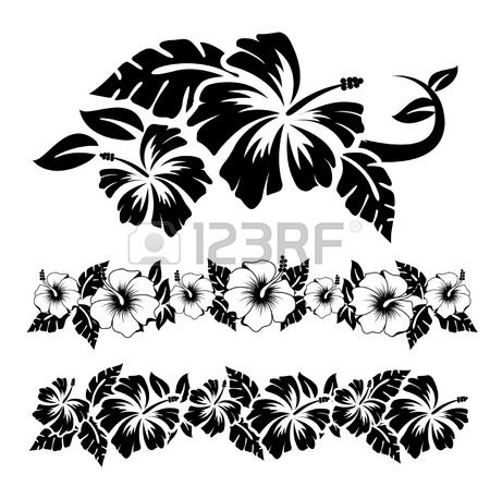 450x446 Stock Vector Amy's Board Stencils, Hibiscus, Stencil Patterns