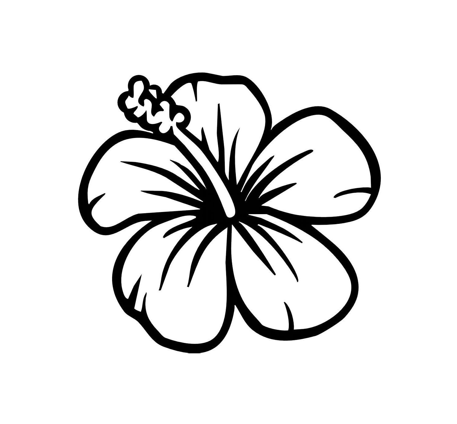 1500x1392 Hd Hibiscus Drawings Clip Art Free Vector
