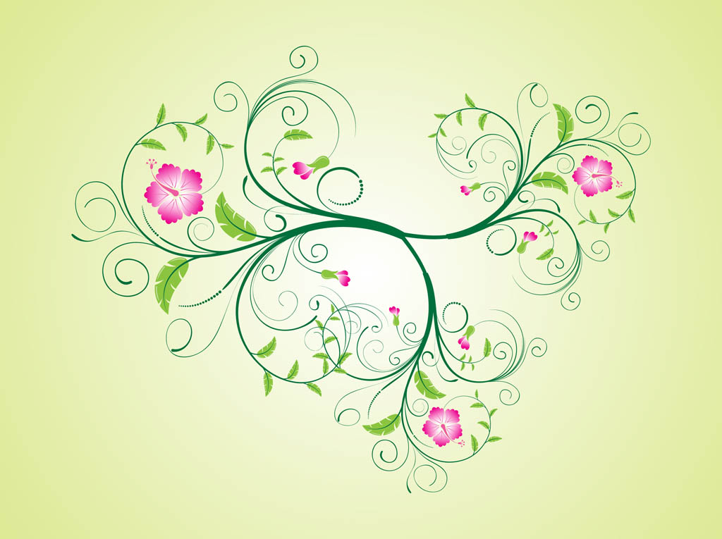 1024x765 Vector Hibiscus Flower Vector Art Graphics