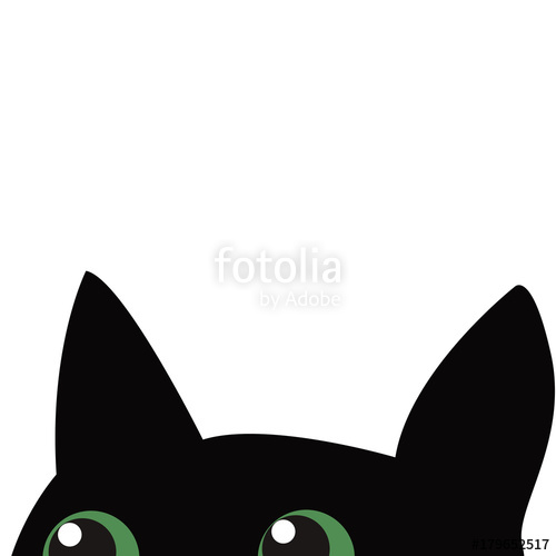 Black Cat Hiding Stock Image And Royalty Free Vector 500x500 Black Cat Hiding Stock Image And Royalty Free Vector