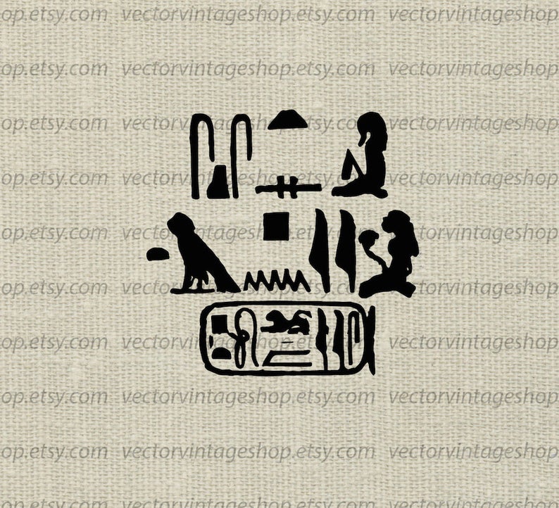 794x722 Hieroglyphics Vector Graphic Instant Download Ancient Etsy