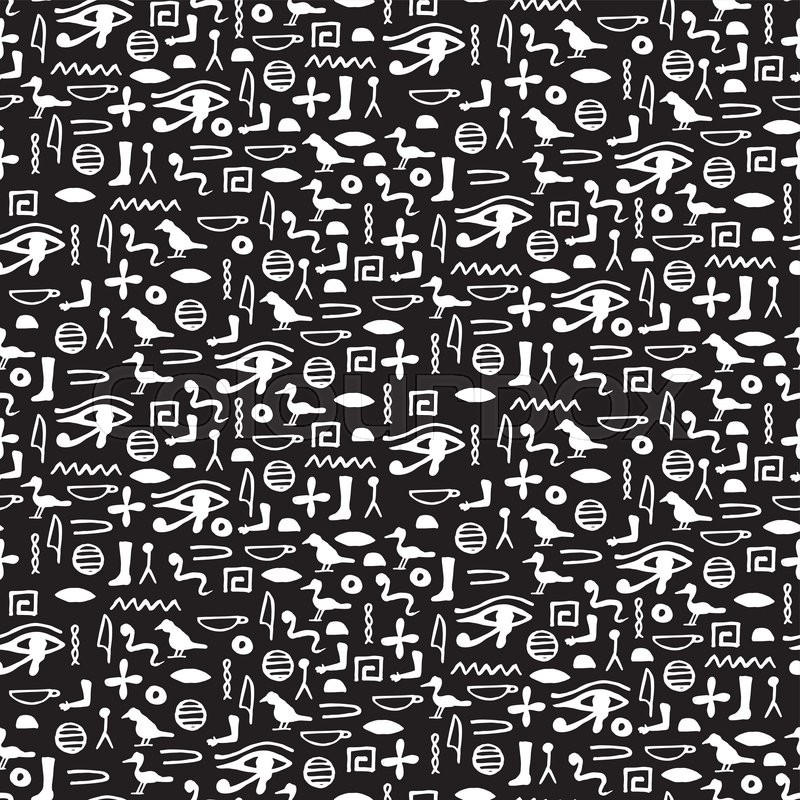 800x800 Seamless Pattern With Egypt Stock Vector Colourbox