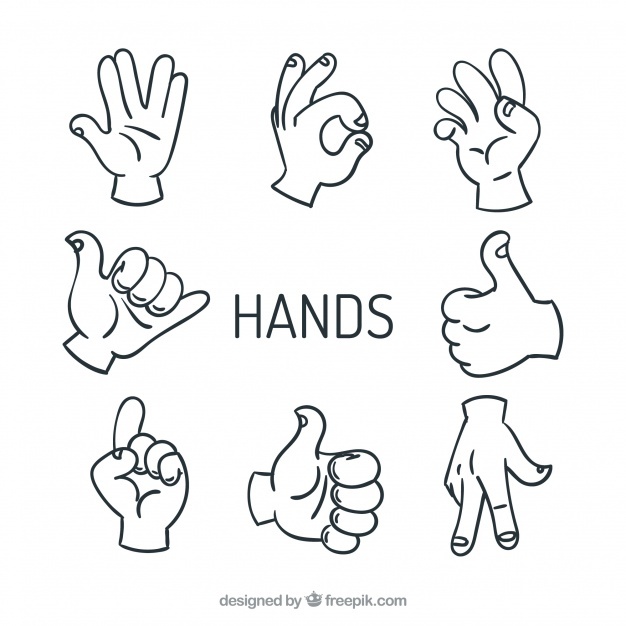 626x626 High Five Hands Vectors Sign Vector Free Download