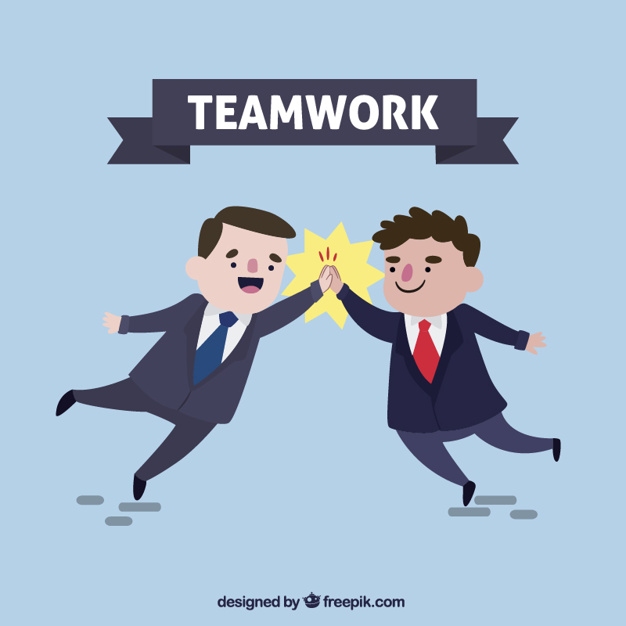 626x626 Nice Teamwork High Five Vector Premium Download