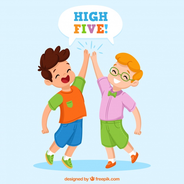 High Five Vector at Collection of High Five Vector