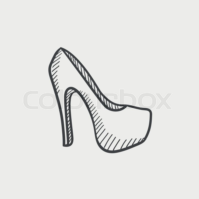 High Heel Shoe Vector Sketch Icon Stock Vector Colourbox 800x800 High Heel Shoe Vector Sketch Icon Stock Vector Colourbox