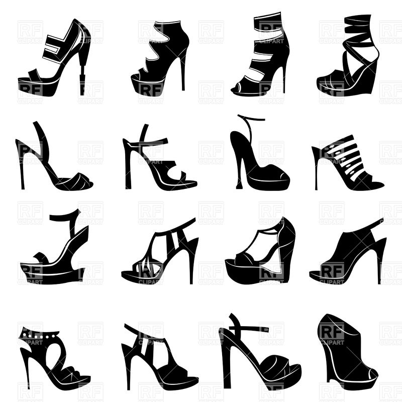 Pictograms Of High Heel Shoes Vector Image Of Icons And Emblems 800x800 Pictograms Of High Heel Shoes Vector Image Of Icons And Emblems