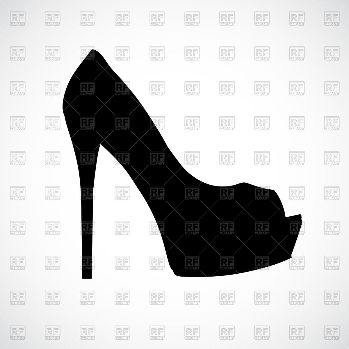 Silhouette Of High Heel Shoe Vector Image Of Beauty, Fashion 1200x1200 Silhouette Of High Heel Shoe Vector Image Of Beauty, Fashion