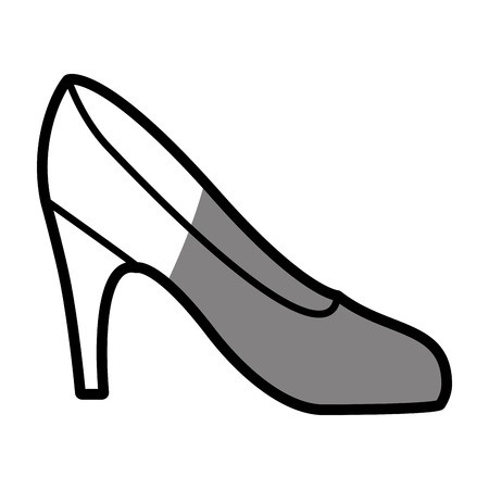 Silhouette Shading Drawing Of High Heel Shoe Vector Illustration 450x450 Silhouette Shading Drawing Of High Heel Shoe Vector Illustration