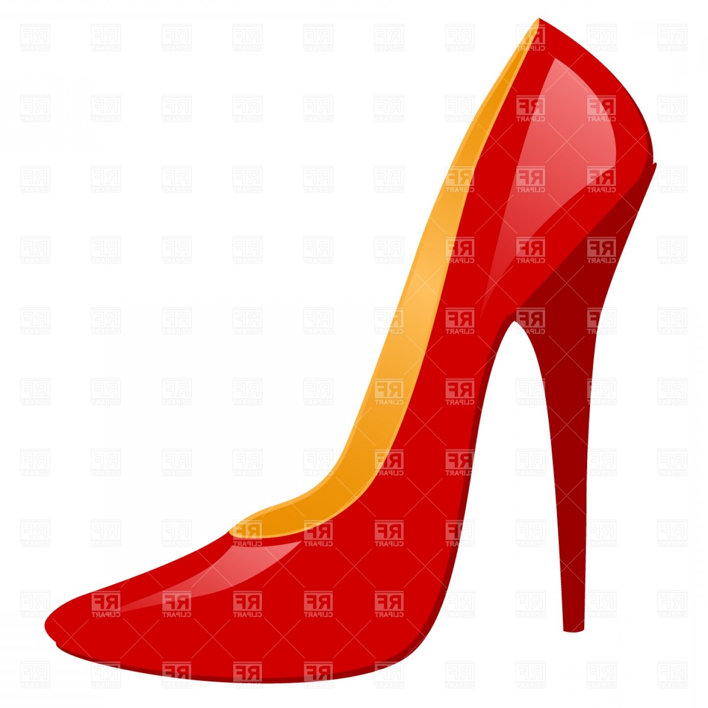 1440x1440 High Heeled Shoe Vector Clipart Handandbeak