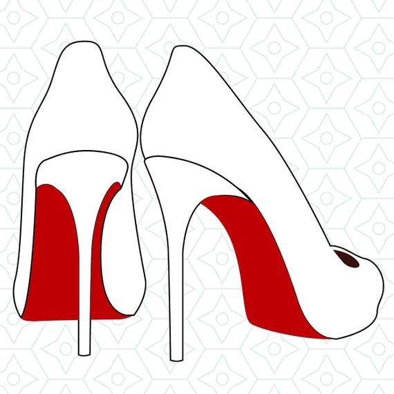 570x570 High Heels Decal Design Dxf Vector For Use Etsy