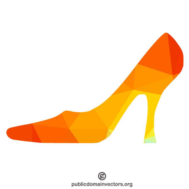 660x660 High Heel Silhouette Vector Image