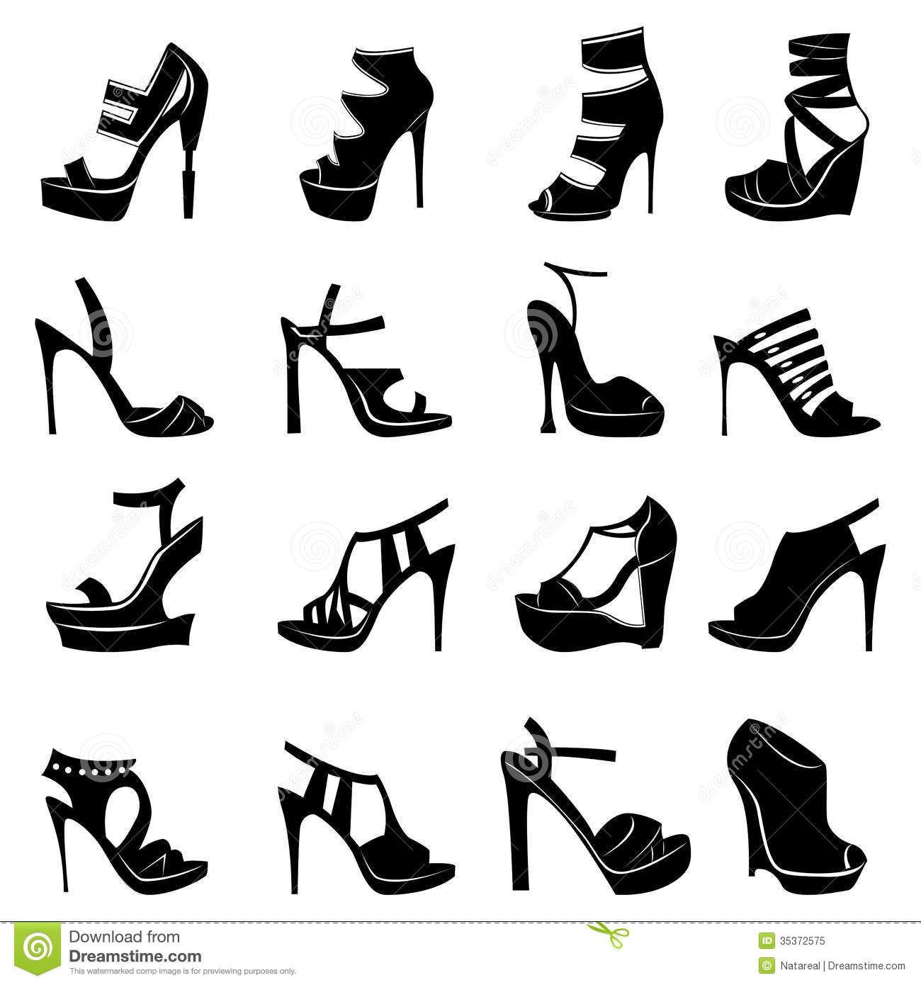 1300x1390 Random Shoe's Shoes Vector, Silhouette
