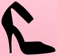 190x189 Vector High Heels Shoes Silhouette Baby Bib Spreadshirt