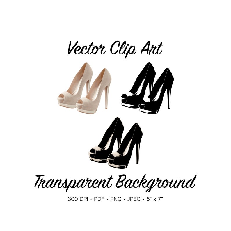 794x794 Pink High Heels Clip Art Sexy High Heels Graphic Shoe Clip Etsy