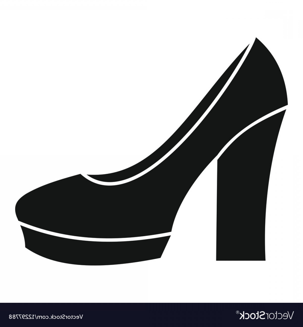 1200x1296 High Heel Shoes Icon Simple Style Vector Soidergi