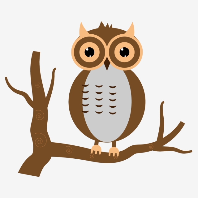 640x640 Owl Vector With High Resolution Original Vector File, Owl