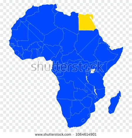 450x470 Africa Map Vector