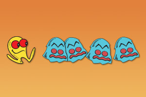 300x200 Pac Man Vector Art Arcade Game Hires And Illustrator