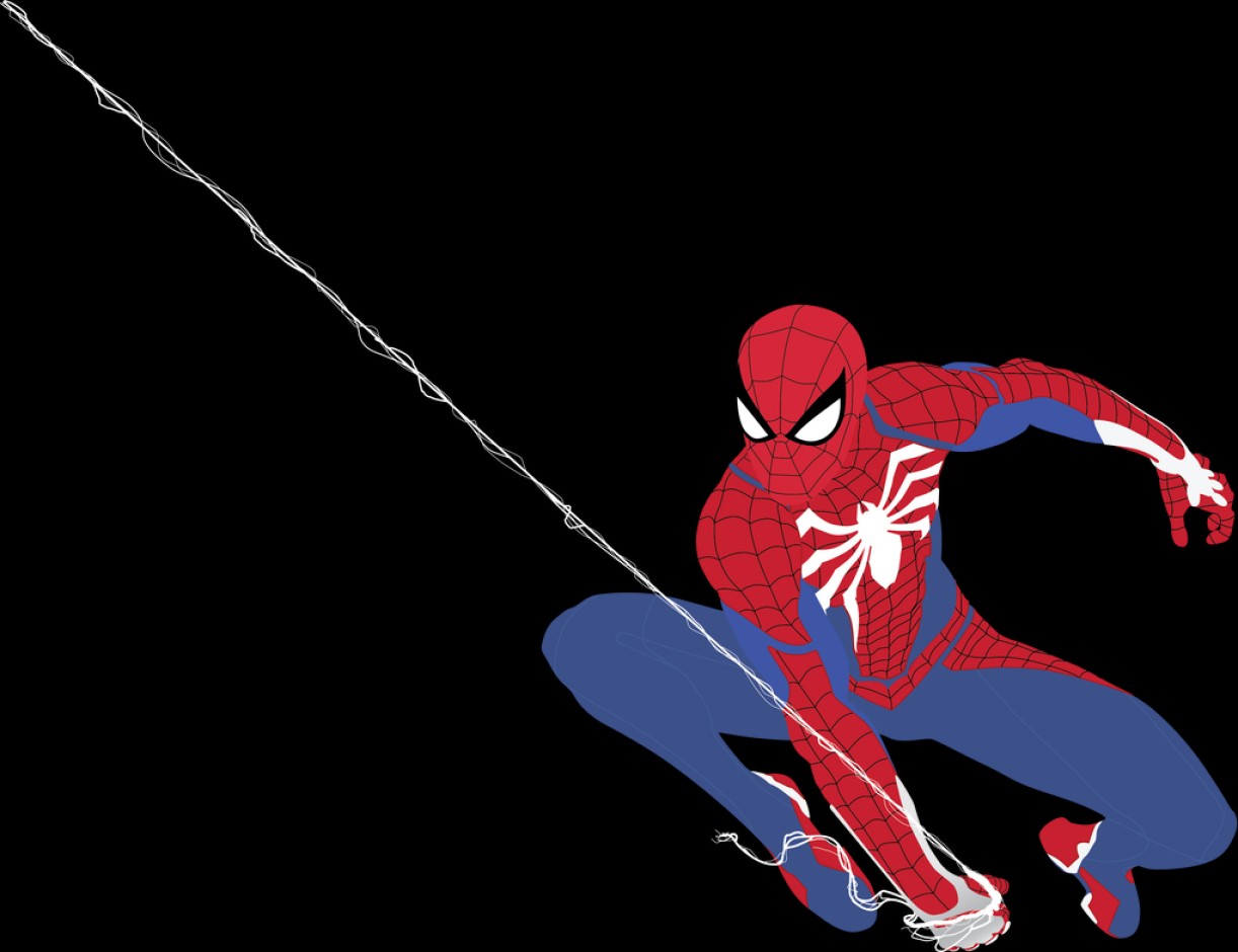 1222x940 Spider Man Ps Vector Art Handandbeak