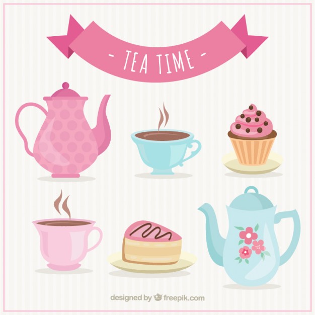 626x626 Tea Time Vector Premium Download