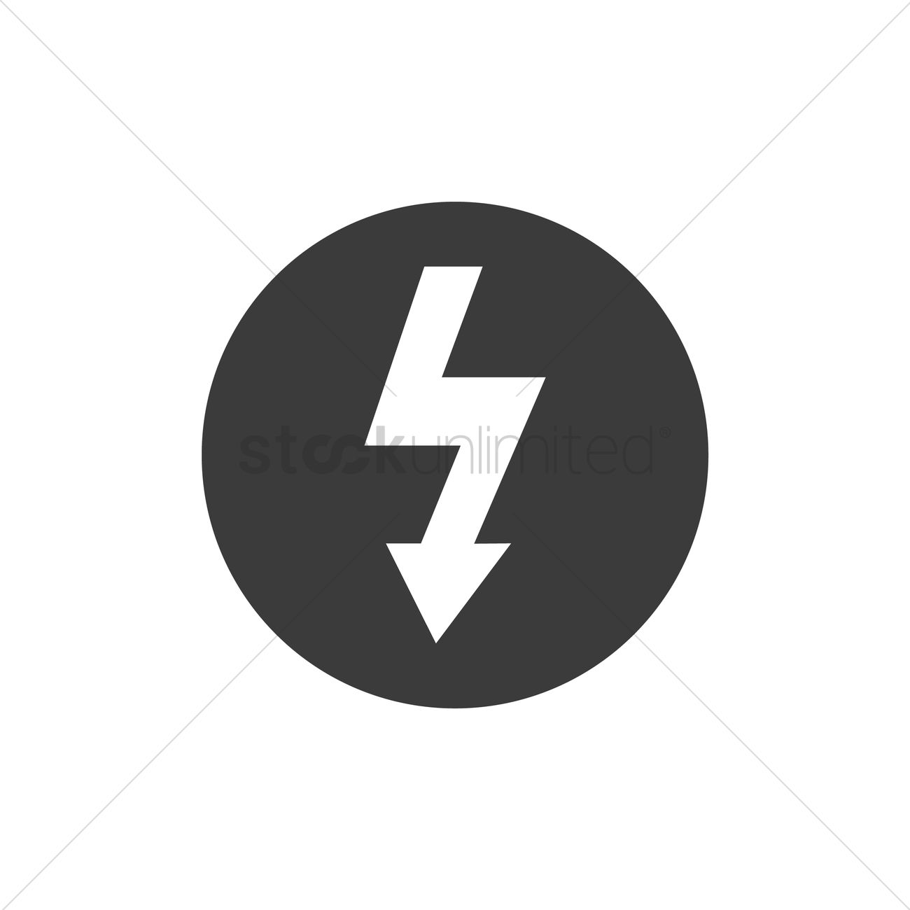 1300x1300 High Voltage Symbol Vector Image