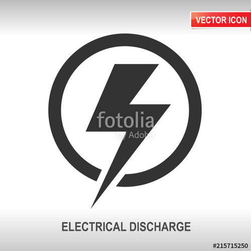 500x500 High Voltage Vector Icon Stock Image And Royalty Free Vector