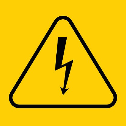 High Voltage Sign Vector