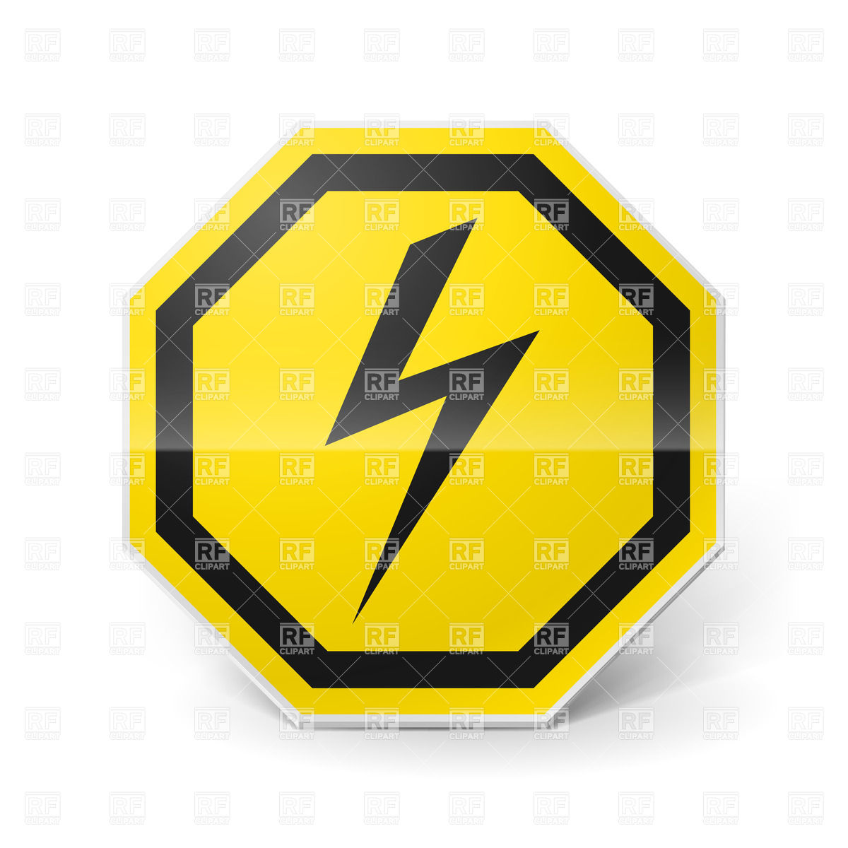 1200x1200 Shiny Metal Warning Sign