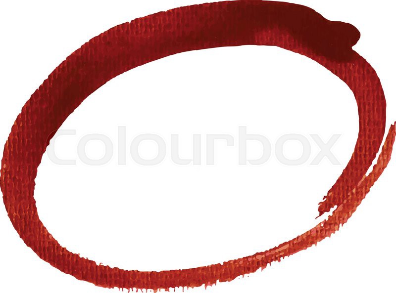 800x593 Red Oval, Highlight Circle Vector Stock Vector Colourbox