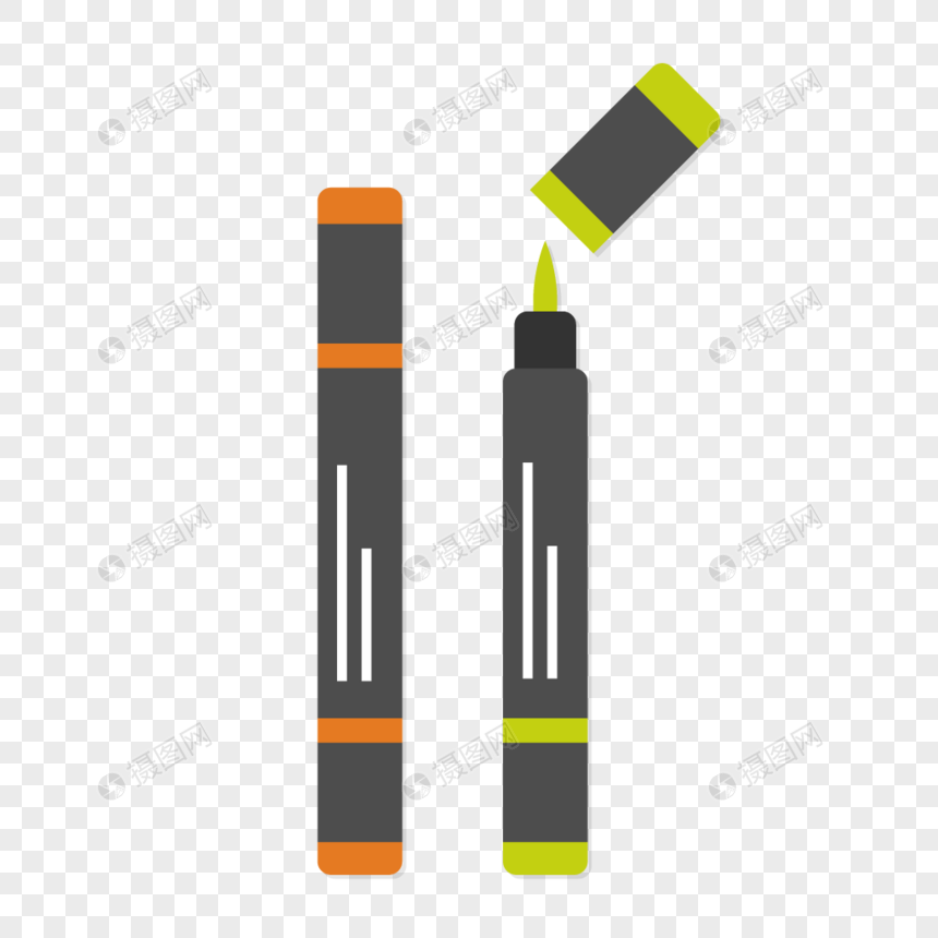 860x860 Business Learning Office Stationery Highlighter Vector Material