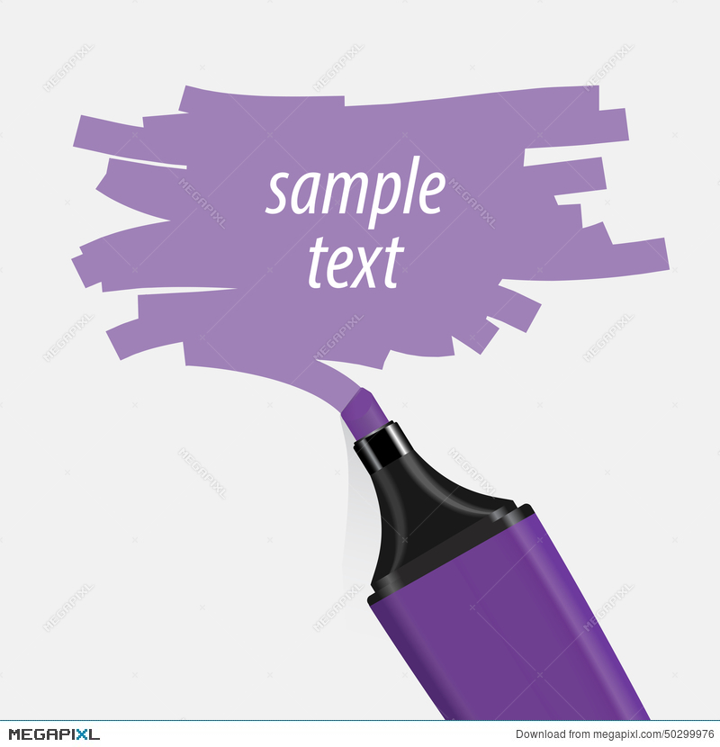 800x830 Purple Highlighter Vector Illustration