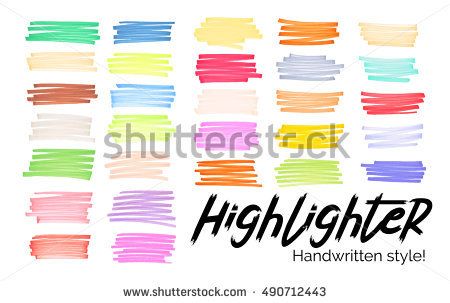 450x303 Stylish Highlight Color Stripes From Marker Pen Or Highlighter