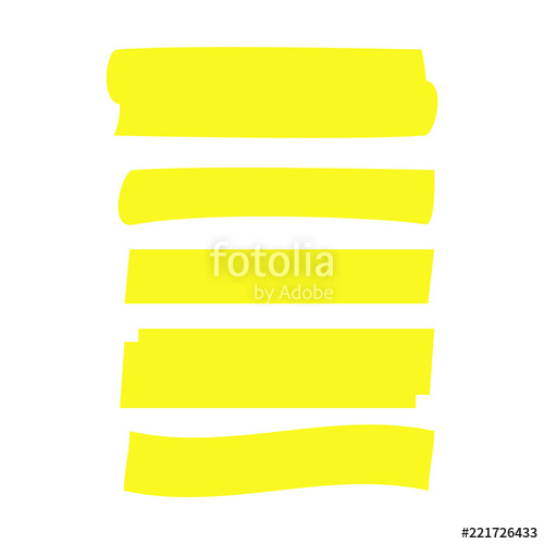 500x500 Yellow Highlight Marker Lines Highlighter Strokes And Drawing