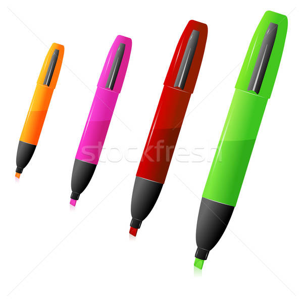 600x600 Colorful Highlighter Vector Illustration Tal Revivo