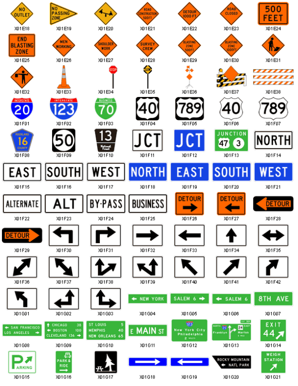 Highway Signs Free Vector Clipart Vectorforall 600x776 Highway Signs Free Vector Clipart Vectorforall
