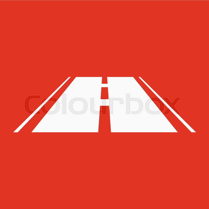 The Road Icon Highway Symbol Flat Stock Vector Colourbox 800x800 The Road Icon Highway Symbol Flat Stock Vector Colourbox