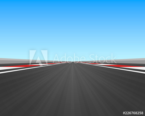 500x400 Track Road To Infinity, Road Vector Highway Vector Illustration