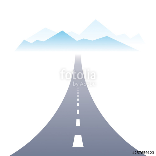 500x500 Country Road Highway Vector Perfect Design Illustration The Way