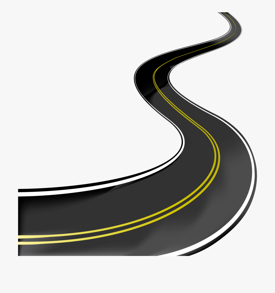 920x981 Curved Road Clipart
