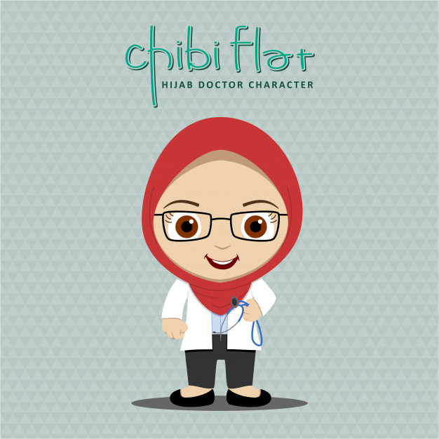 Hijab Cartoon Vector At Collection Of Hijab Cartoon