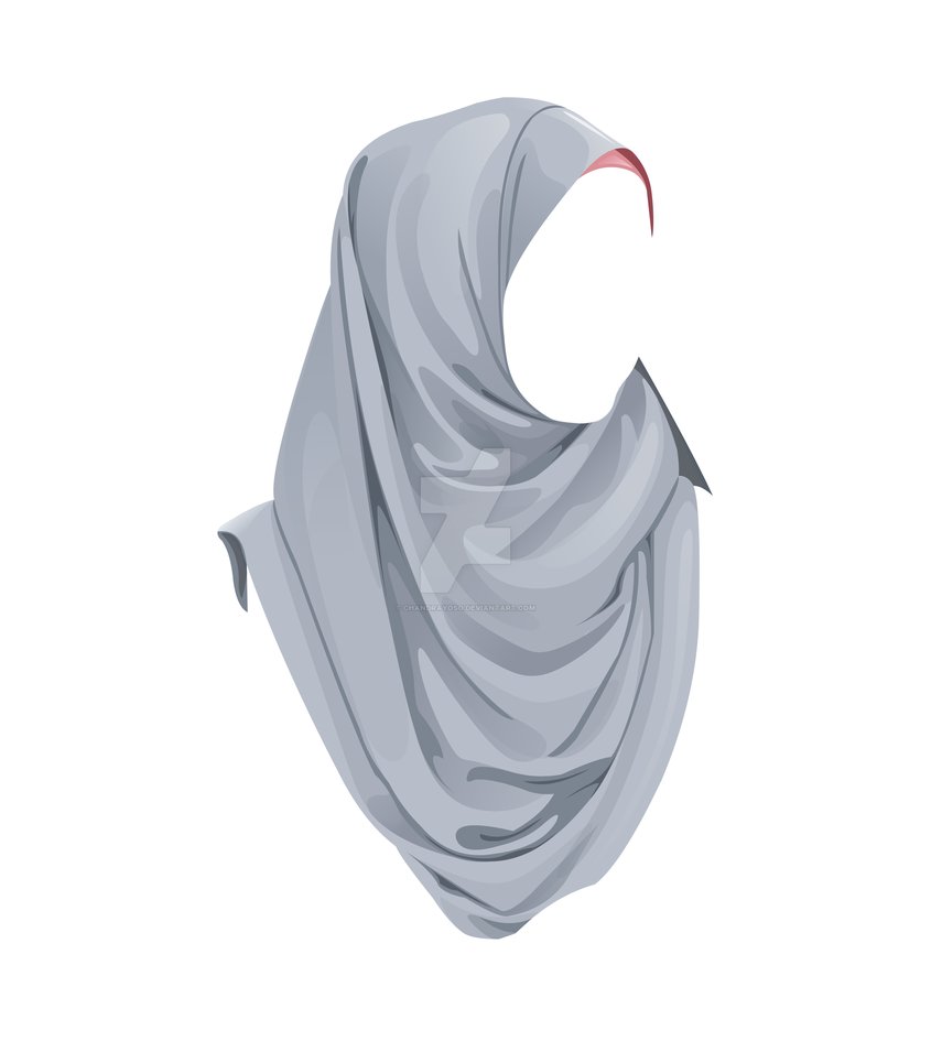 845x945 Hijab Vector Png