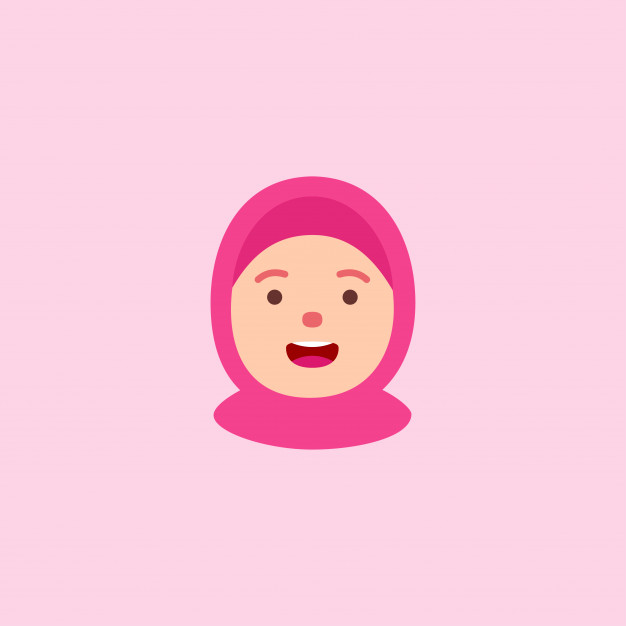 626x626 Hijab Girl Vector Premium Download