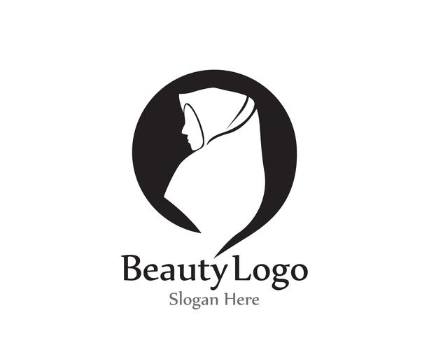 613x490 Hijab Vector Black Beauty Logo