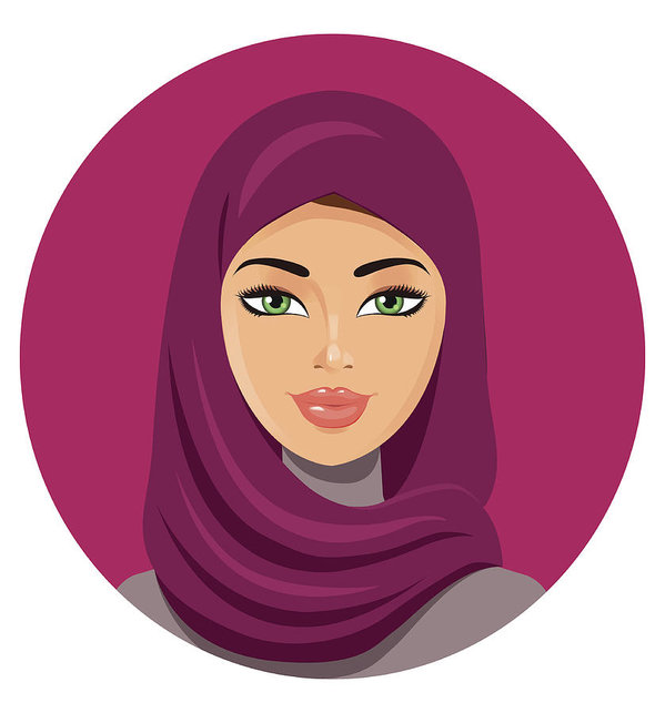 599x643 Beautiful Muslim Woman In Hijab