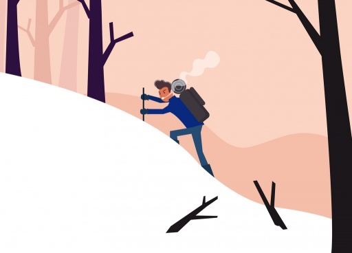 512x368 Hiking Free Vector Download