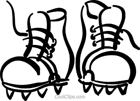 480x348 Hiking Boots Royalty Free Vector Clip Art Illustration