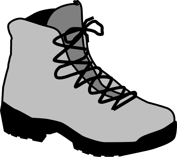 600x533 Hiking Boot Clip Art Vector