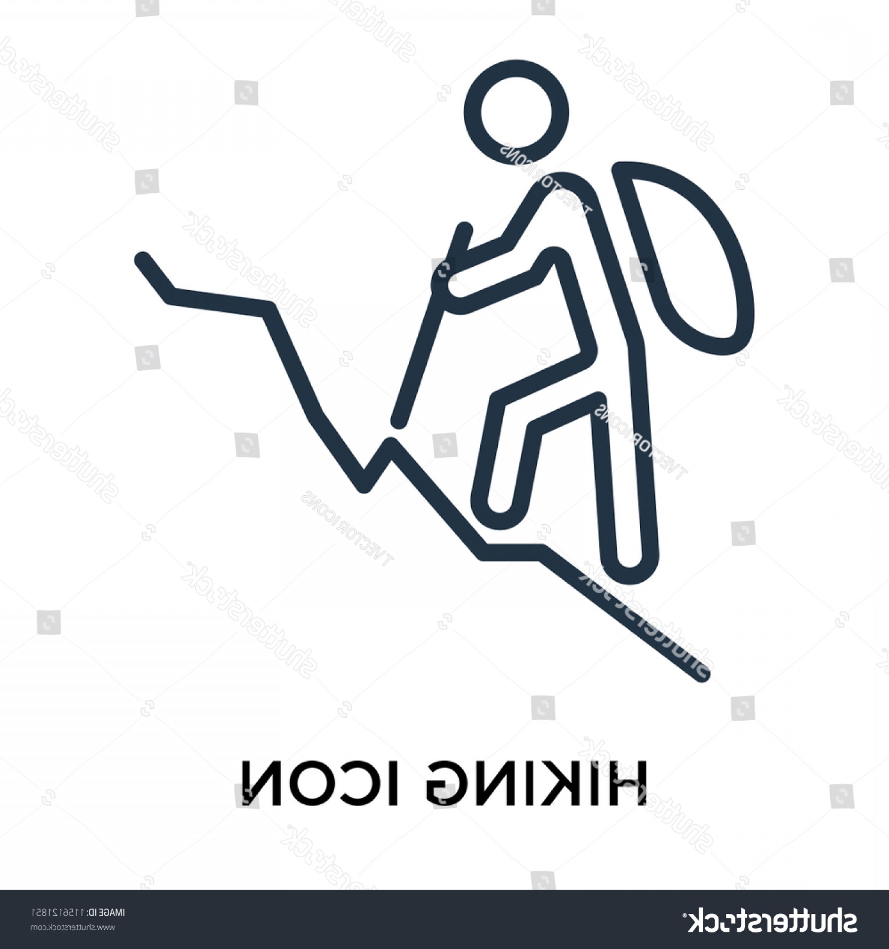 1800x1920 Hiking Icon Vector Isolated On White Hoodamathrun