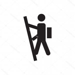 300x300 Man Hiking Icon Vector Isolate On Hoodamathrun